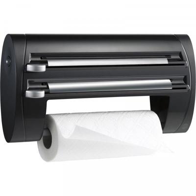 Emsa Superline Keukenrolhouder 3-delig Zwart