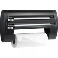 Emsa Superline Keukenrolhouder 3-delig Zwart - thumbnail