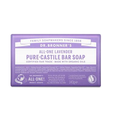Dr. Bronner&apos;s Zeepblok - pure castile - lavendel