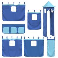 Gordijnen voor hoogslaper met toren polyester blauw - thumbnail
