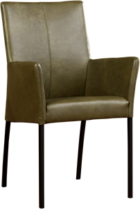 Leren eetkamerstoel Comfort - met armleuning - Echt leer, Modern, Comfortabel en kies uit meer dan 150+ kleuren - Ontdek de Vele Leersoorten en Kleuren bij ShopX