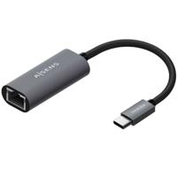 AISENS - A109-0709 - USB3.1 Gen1 USB-C naar Gigabit Ethernet converter 10/100/1000 Mbps, grijs, 15 cm - thumbnail