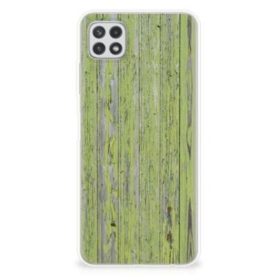 Samsung Galaxy A22 5G | Bumper Hoesje | Green Wood