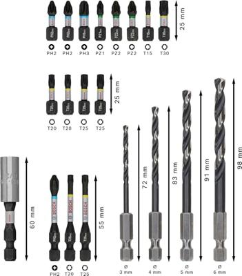 Bosch Professional PRO Impact Metal Boor-/bitset 20-delig - 2608521U84 - thumbnail