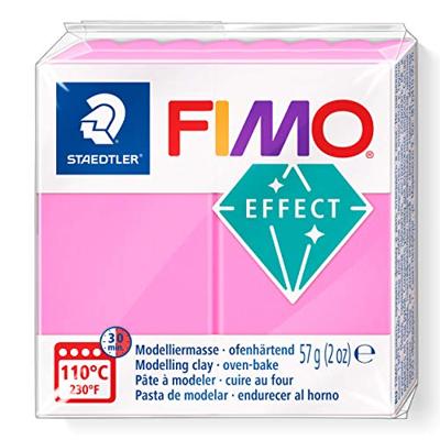 Fimo effect boetseerklei neon roze, 57gr Fimo effect boetseerklei neon roze, 57gr