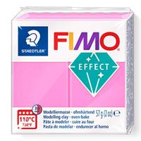 Fimo effect boetseerklei neon roze, 57gr - thumbnail
