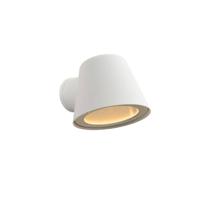 Lucide DINGO-LED - Wandlamp Binnen/Buiten - LED Dimb. - GU10 - 1x5W 3000K - IP44 - Wit - thumbnail
