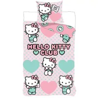 Hello Kitty Club Dekbedovertrek 140 X 200 cm - 70x90 cm - katoen - thumbnail