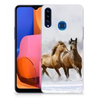 Samsung Galaxy A20s | TPU Hoesje | Paarden - thumbnail