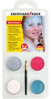 Eberhard Faber EF-579021 Prinsessen Schmink Zilver, Rood, Wit En Blauw - thumbnail
