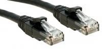 LINDY 45437 RJ45 Netwerkkabel, patchkabel CAT 6 U/UTP 10.00 m Zwart 1 stuk(s) - thumbnail