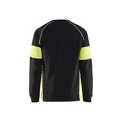 Blåkläder T-Shirt lange mouw 35201030 | Zwart/High-Vis Geel | Maat S - 7330509697566 Blåkläder T-Shirt lange mouw 35201030 | Zwart/High-Vis Geel | Maat S - 7330509697566