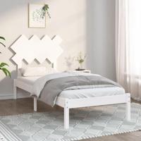 Bedframe massief hout wit 90x190 cm - thumbnail