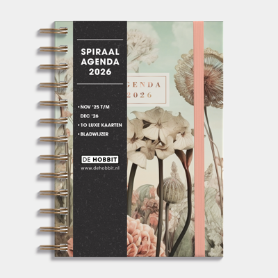 A5 Spiraal Agenda Veldbloemen 2026