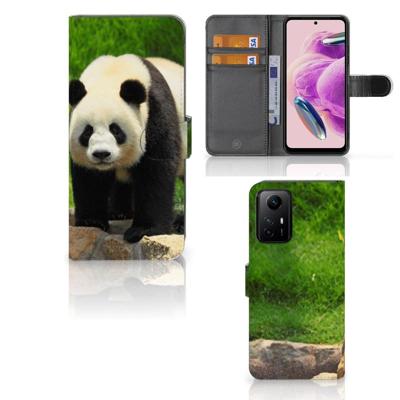 Xiaomi Redmi Note 12S | Telefoonhoesje | Met pasjeshouder | Panda
