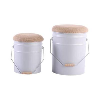 Leitmotiv Stool Set Buckets Wit