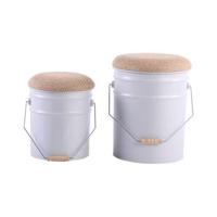 Leitmotiv Stool Set Buckets Wit - thumbnail