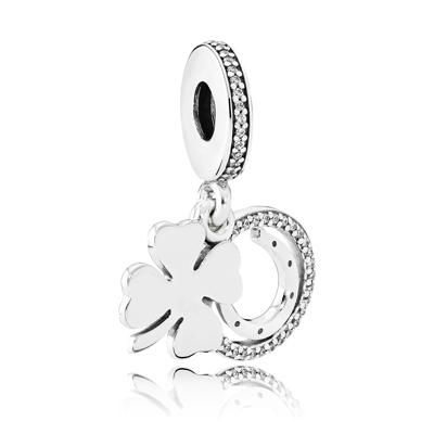 Pandora 792089CZ Hangbedel Klavertje Vier zilver Pandora 792089CZ Hangbedel Klavertje Vier zilver