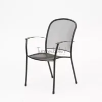 Tuinstoel Caredo Buiten Lichtmetaal Grijs Stapelbaar Sow Shin Europe - thumbnail