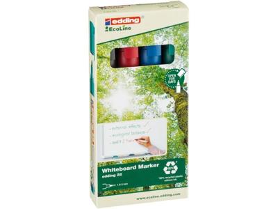 Edding 28 4-28-4 Whiteboardmarkerset Blauw, Groen, Rood, Zwart 4 stuk(s)