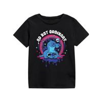 T-Shirt met Korte Mouwen voor kinderen Stitch So Not Ordinary Zwart - Maat: 5-6 Jaar - thumbnail