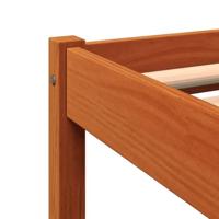 Bedframe zonder matras massief grenenhout wasbruin 180x200 cm - thumbnail