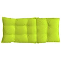 VidaXL Stoelkussens 2 st hoge rug oxford stof heldergroen - thumbnail