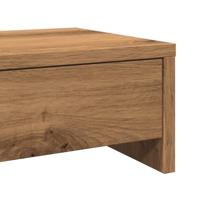 VidaXL Monitorstandaard met lades 100x27x15 cm hout artisanaal eiken - thumbnail