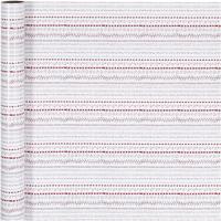 Creativ Company Inpakpapier, doodles, b: 70 cm, 80 gr, rood, wit, 4 m/ 1 rol - thumbnail