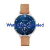 Horlogeband Skagen SKW2310 Leder Bruin 14mm - thumbnail