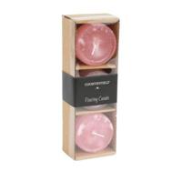 Countryfield drijfkaars bollie roze 5 cm set van 3 | 24 stuks - thumbnail