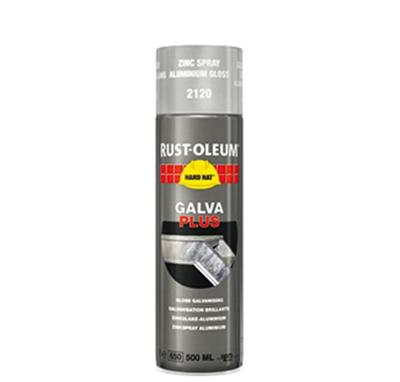 Rust-Oleum zinkspray - Hard Hat Zinc - zilver - mat, metallic - 0.5l - spuitbus