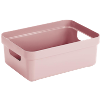 Sigma home box 9 liter - roze - 35,2x25,3x12,2 cm - thumbnail