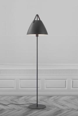 Staande lamp design zwart &apos;Strap&apos; metaal E27 155cm DFTP