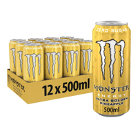 Monster Energy - Ultra Gold Zero Sugar - 12x 500ml - thumbnail