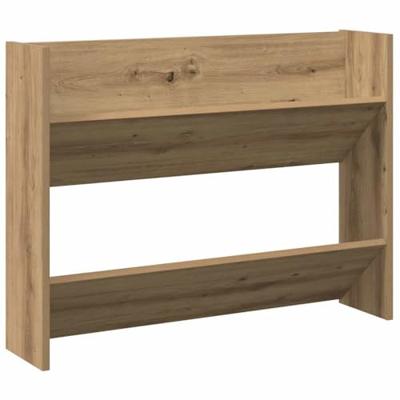 VidaXL Wandschoenenkast 80x18x60 cm bewerkt hout artisanaal eikenkleur VidaXL Wandschoenenkast 80x18x60 cm bewerkt hout artisanaal eikenkleur
