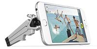 Kenu Stance 2.0 ST3-KK-NA Compactstatief voor Apple iPhone Xs/Xs Max/XR/X/8/8 Plus/7/7 Plus/6S/6S Plus/6/6 Plus/5/5C/5S/SE in zilver/zwart [klein & compact (34g), horizontaal & verticaal, - thumbnail