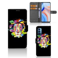 OPPO Reno 4 Pro 5G Leuk Hoesje Lion Color - thumbnail