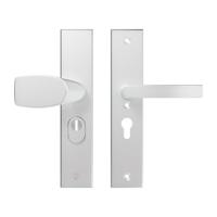 Veiligheidsbeslag Edge Plus Wing-knop+kruk Blok PC55 anti-kerntrek/omkeerbaar/252x52x12/alu. F1/SKG3 - thumbnail