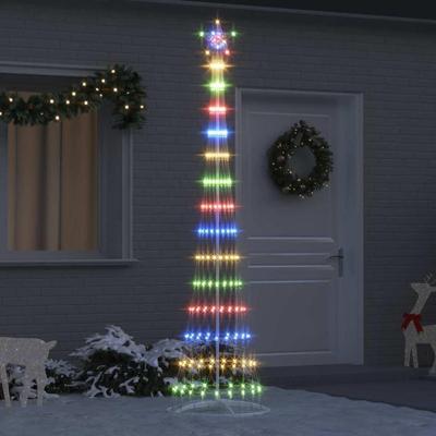 LED Kerstboom Multikleur 138.5 x 138.5 x 399 cm Metaal