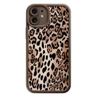 iPhone 12 bruine case - Golden wildcat - thumbnail