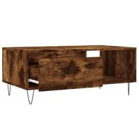 Salontafel 90x50x36,5 cm bewerkt hout gerookt eikenkleurig - thumbnail