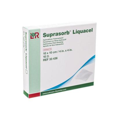 Suprasorb Liquacel Verband 10x10cm 10 33436-180021