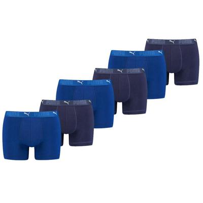 Puma Sport Boxershorts Katoen 6-pack Blauw-XL