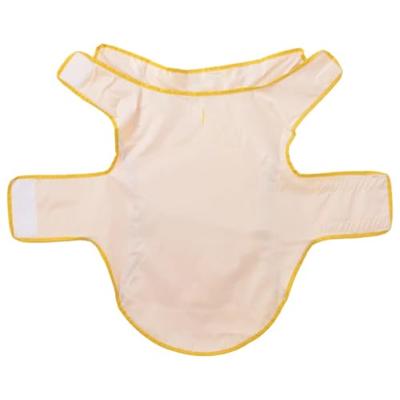 Hondenregenjas met reflecterende strips polyester geel L Hondenregenjas met reflecterende strips polyester geel L