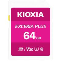 Kioxia EXCERIA PLUS SDXC-kaart 64 GB UHS-I, v30 Video Speed Class - thumbnail