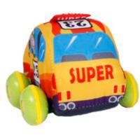 Van Der Doelen Mini club soft car brandweerauto met pull back - thumbnail
