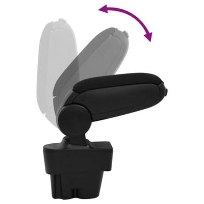 VidaXL Armsteun 12x36x(33,5-48) cm abs zwart