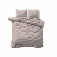 Primaviera Deluxe Egyptisch Katoen Uni Dekbedovertrek Taupe 240 x 200/260 cm - thumbnail