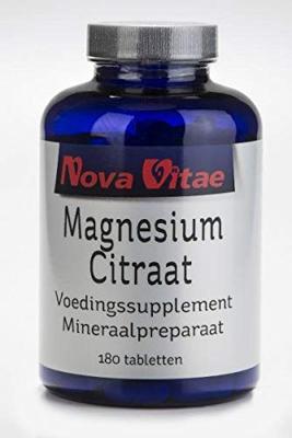 Nova Vitae Magnesium Citraat 200mg Tabletten 180st Nova Vitae Magnesium Citraat 200mg Tabletten 180st